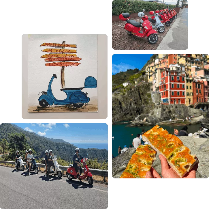 Scooter Rental Cinque Terre by Vesparun Rent & Tour